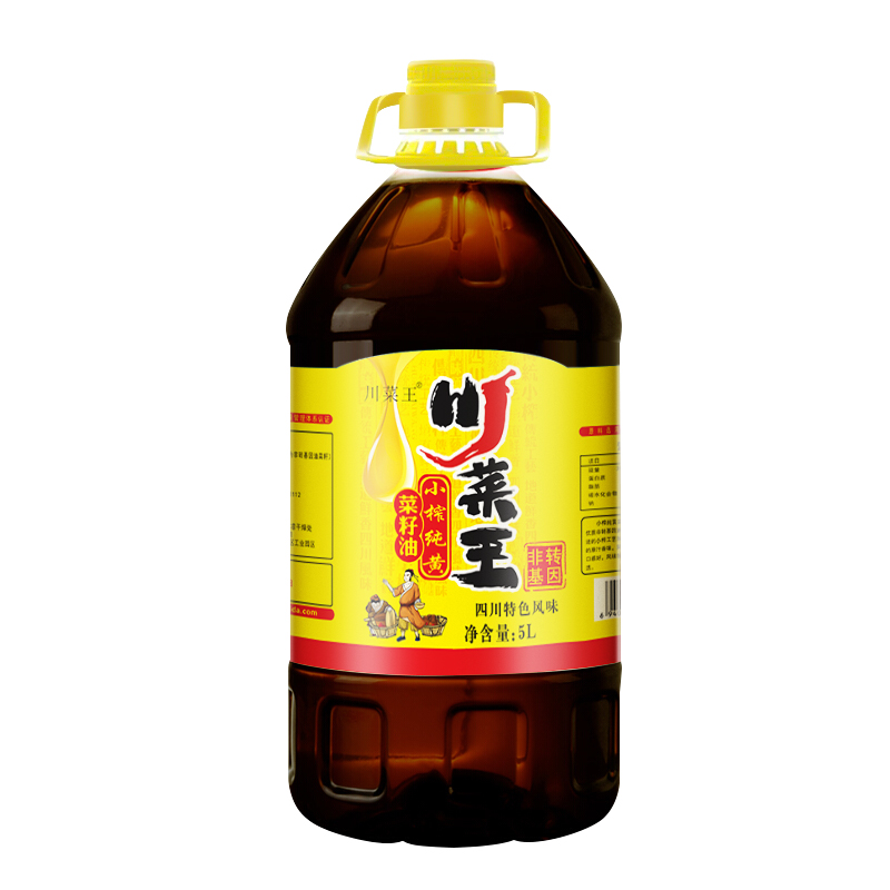 川菜王小榨纯黄菜籽油 5L